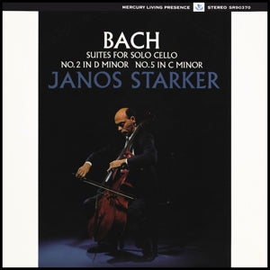 Bach: Suites Nos. 2 & 5 For Solo Cello on János Starker artistin vinyyli LP-levy.