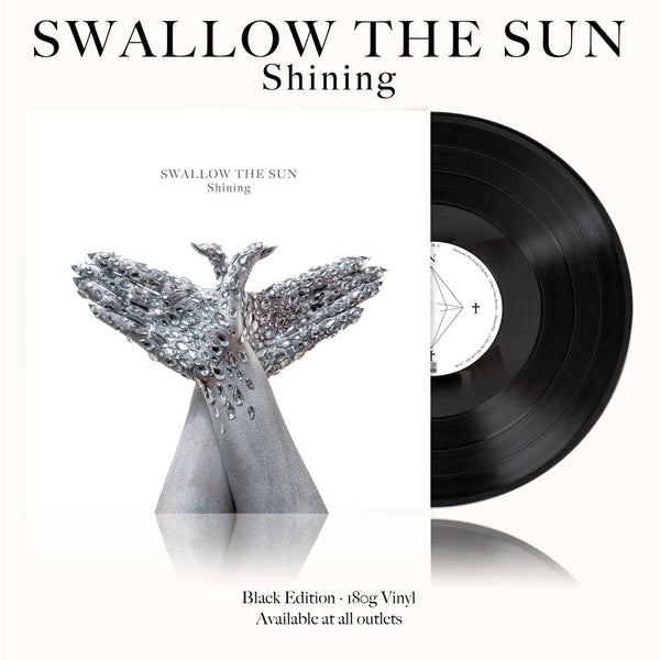 Shining on Swallow The Sun bänin vinyyli LP-levy.