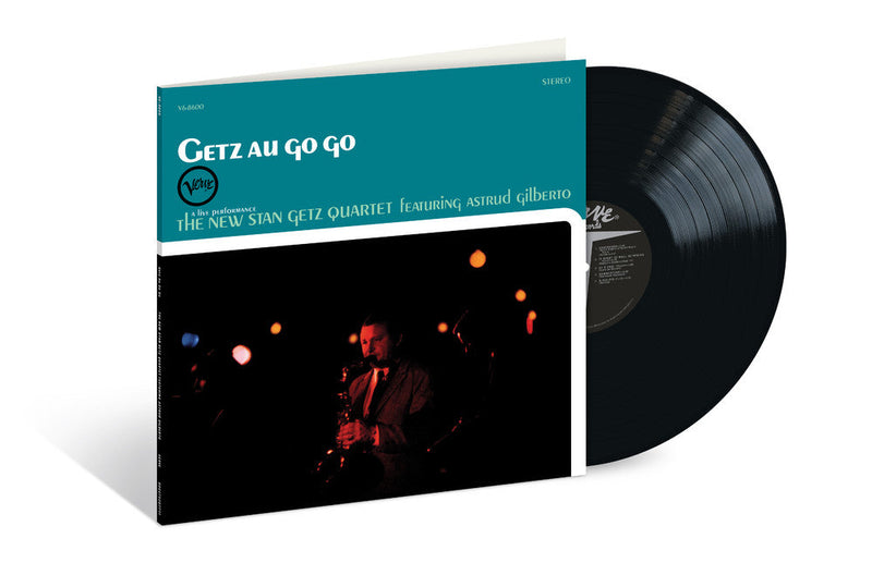 Getz Au Go-Go on The New Stan Getz Quartet, Astrud Gilberto bändin vinyyli LP-levy.