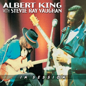 In Session on Albert King, Stevie Ray Vaughan artistien vinyyli LP-levy.