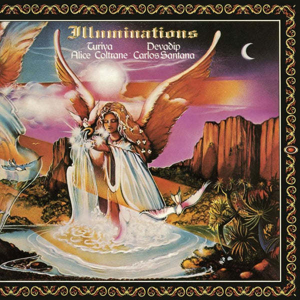 Illuminations on artistien Carlos Santana & Alice Coltrane LP-levy.